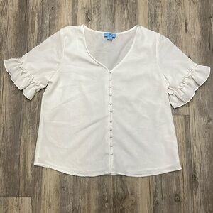 CeCe Ruffle Sleeve Blouse